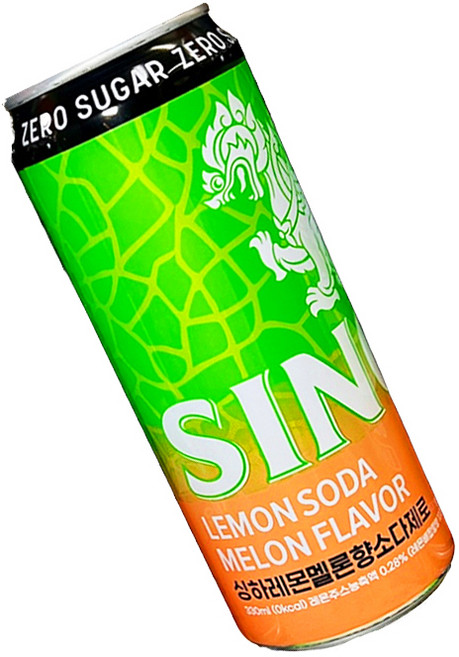 싱하 레몬멜론향 소다제로, 330ml, 24개