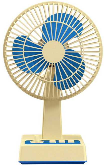 엑스트라 블루스톰 F20 레트로 BLDC 벽걸이겸 탁상용 무선 선풍기, 베이지 블루, BLUE STORM F20