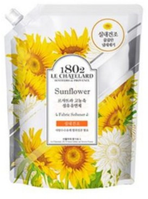 르샤트라1802 실내건조 고농축 섬유유연제 선플라워 리필, 1.6L, 3개