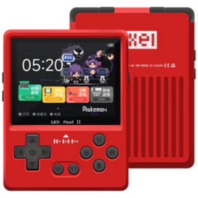 GKD 픽셀2 소형게임기 레트로게임기 한글카드 GKD PIXEL2, 128G기기X 기기구입시 문의