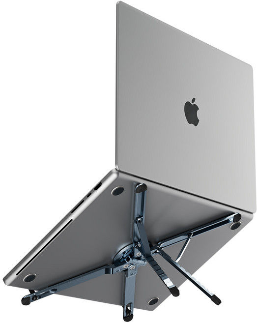 플리커폭스 스파이더 맥 스탠드 노트북 거치대, 1개, 아틱실버