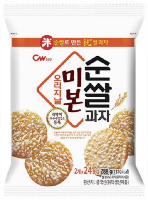 순쌀 과자 미본 오리지널, 288g, 1개
