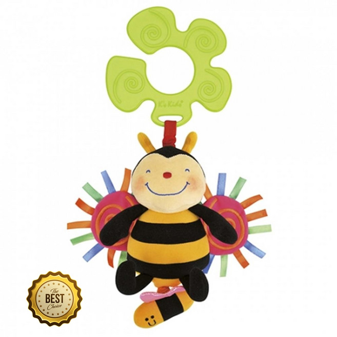 삑삑이 꿀벌인형 유모차 다는인형 아기장난감 놀잇감유모차 소꿉유모차, 1개