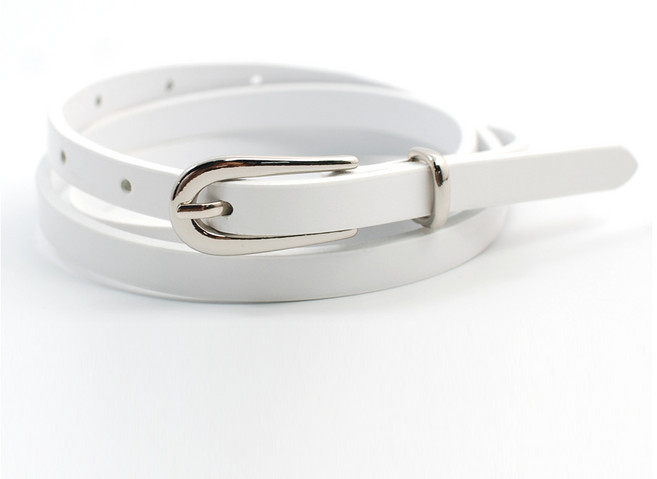 닐슨 여성 이태리 통가죽벨트 슬림 실버 캐롯 (NO.WC016)