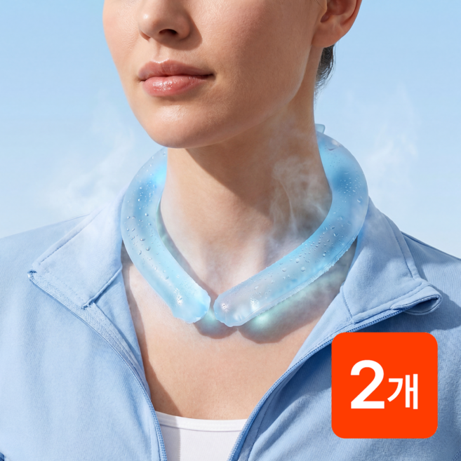 디온트 18도 오래가는 아이스 넥쿨러, 2개, 블루