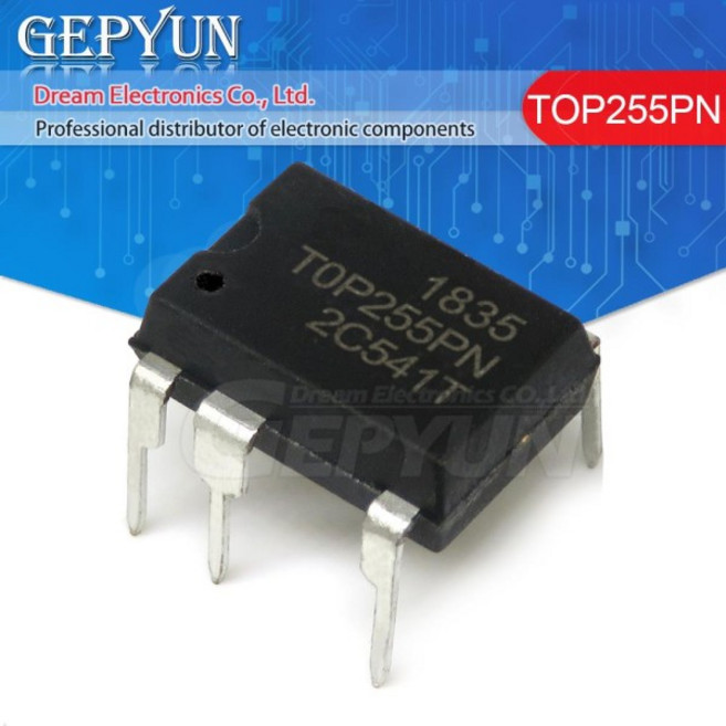 5pcs TOP255PN DIP-7 LCD TOP253PN DIP-7 TOP253P DIP TOP258PN TOP256PN TOP254PN 전원 관리 칩 재고 있음, 02 TOP255PN
