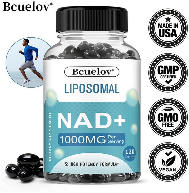 리포좀 NAD+ 리필 1000mg - 고효율 포뮬라 에너지 공급과 DNA 복구 노화 지연 뇌 기능 향상, 1개, 60회분 - 쿠팡
