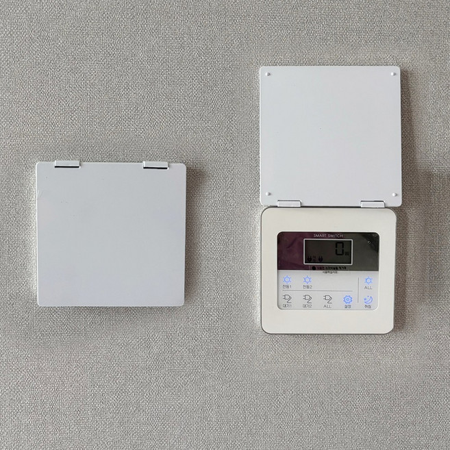 인무드 보일러 콘센트 스위치 불빛 가리개 손때방지 안전 커버 LED 빛 차단 수면 꿀잠 암막 스위치덮개, 87형(팬텀화이트)