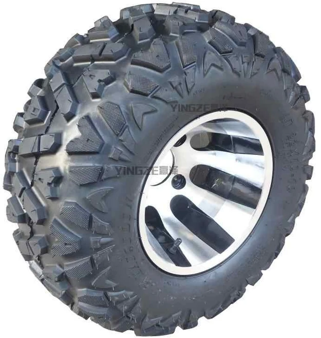 ATV 오토바이 타이어 알루미늄 휠 4륜 22X10-10인치, 22X10-10 런타이어+알루미늄휠, 1개 - 쿠팡