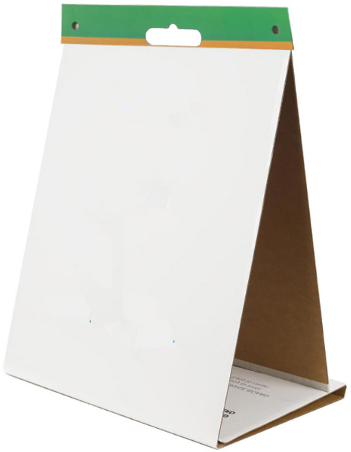 라운드월 점착식 화이트보드 대용 스탠드 이젤패드 20x23inch 50.8x58.4cm, 1개, 20매, 화이트