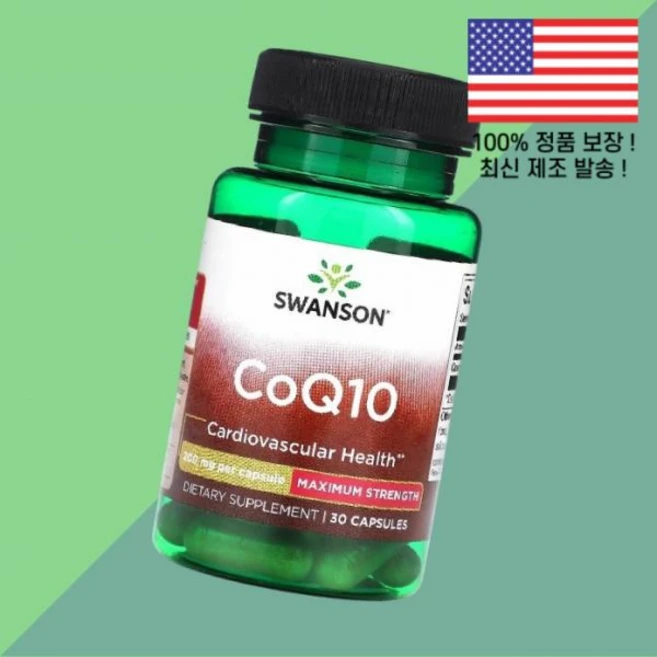 스완슨 코엔자임Q10 코큐텐 코엔자임큐텐 CoQ10Q10 CoQ10큐텐 CoQ10 맥시멈 스트렝스 200mg 30캡슐 Swanson Maximum Strength 30 Caps, 1, 30정 - 쿠팡