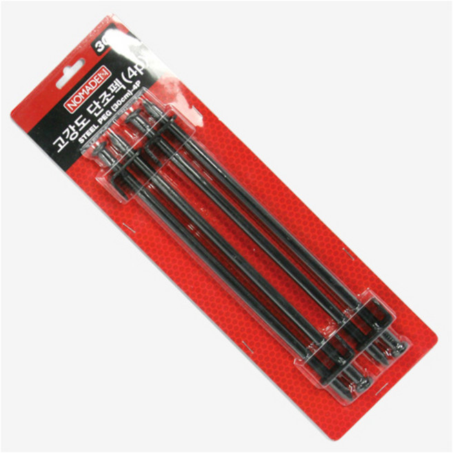 노마드 캠핑 텐트 휴대용 고강도 단조펙 4PSET(30cm) N-6121, 1개