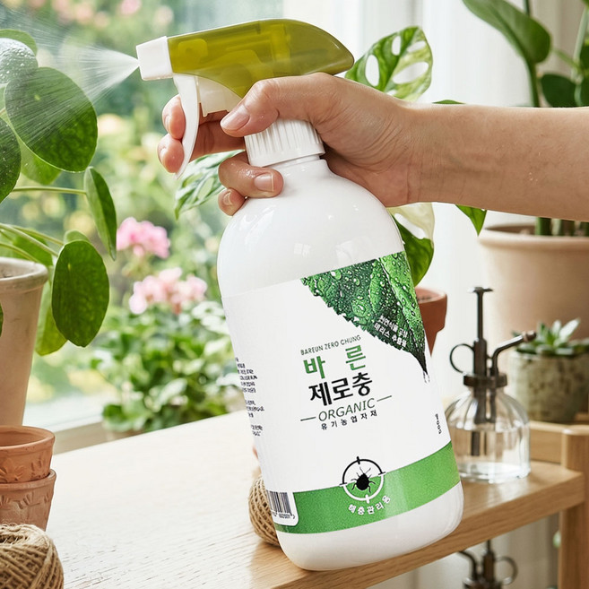 바른 제로충 플러스 화분 식물 관리제 천연 친환경 보호제 유기농업자재, 1개, 500ml