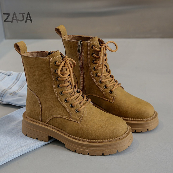 ZAJA 여성 워커 가을겨울 미들부츠