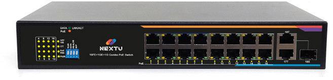 NEXT-POE418SFP-GTP 6포트 10/100Mbps POE+150W 스위치허브
