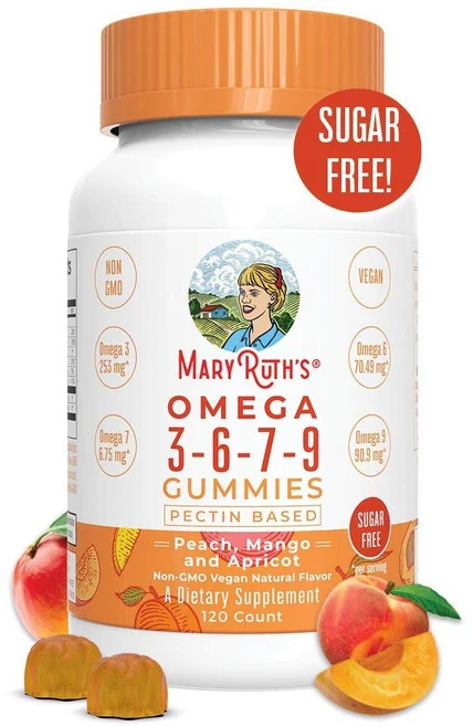 MaryRuth Organics 씹어먹는 오메가3679 츄어블 120구미, 1개, 120정 - 쿠팡