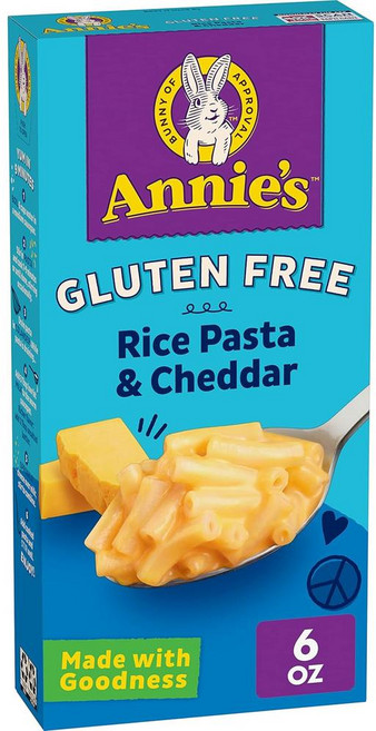 Annie’s 체다 글루텐 프리 맥 앤드 치즈 디너 위드 라이스 파스타, 170g, 1개