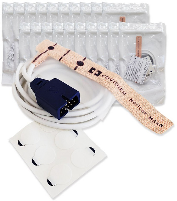 넬코 산소포화도측정기 일회용센서 24개입 Nellcor MAX-N SpO2 신생아용 소아용 성인용, 1개