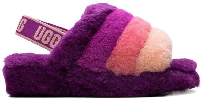 어그 플러프 예 프라이드 "핑크/퍼플/레인보우" 샌들