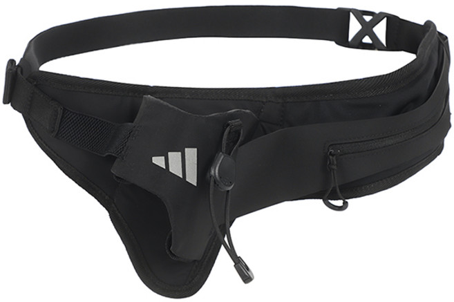 아디다스 런 보틀 러닝 포켓 백 버클 벨트 파우치 탑재 보조 가방, 1개, 블랙