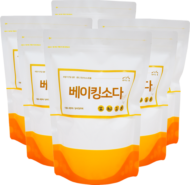 블레싱홈 베이킹소다 다용도 세정제 탈취 탄산수소나트륨, 6개, 1kg