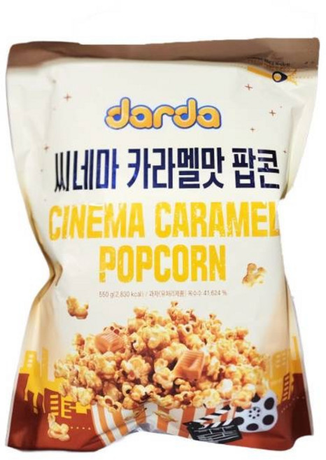 코스트코 제이앤이 씨네마 카라멜맛 팝콘, 2개, 550g
