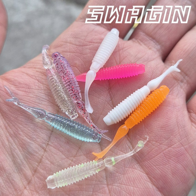 백경 스웨긴 투블럭 볼락 전갱이 웜 케이무라 야광 1.8인치 10개입, 1개, 0.2g, 전컬러