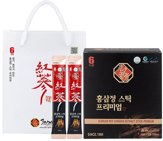 풍기농부 풍기농부홍삼정스틱프리미엄30포실속형, 1개, 300ml