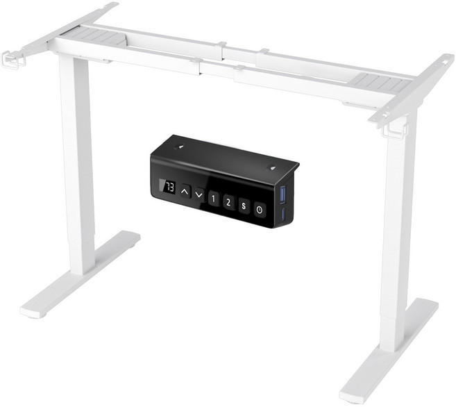Ergomaker 듀얼모터 모션데스크 DIY전용 2단 사다리 지지대 프레임 100~200cm 사용 가능, 화이트