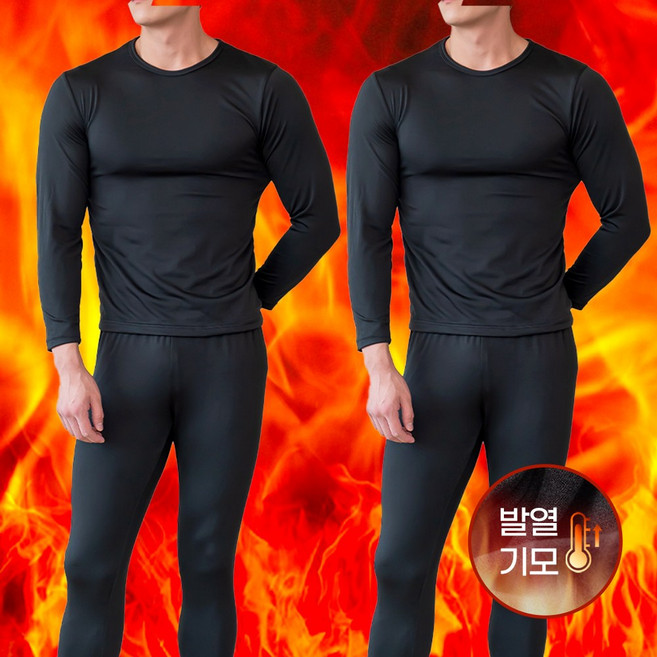 1+1 맨스핏 남성 스탠다드핏 발열 기모 내복
