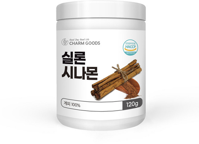 실론 시나몬 파우더 스리랑카 실론 계피 가루 무첨가 100% 시나몬스틱 분말 티 차 물 Cinnamon 식약청 해썹 인증, 120g, 1개