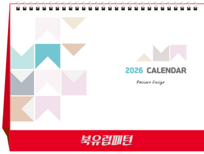 [탁상달력] 2026년 달력 북유럽패턴 캘린더 데스크 카렌다, 단품, 단품