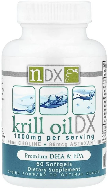 내추럴다이내믹NDX 크릴 오일 DX 1000mg Krill Oil 소프트젤 60정, 1개 - 쿠팡