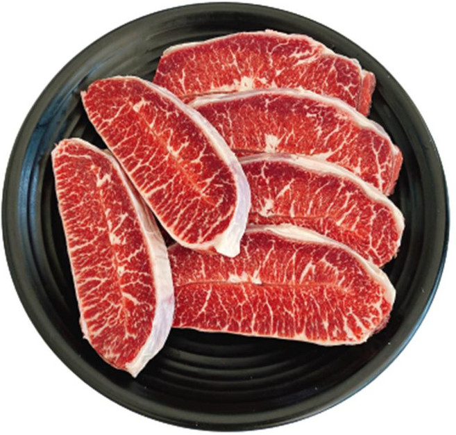 프리미엄 호주산 부채살 슬라이스 구이용 스테이크용, 1개, 2kg