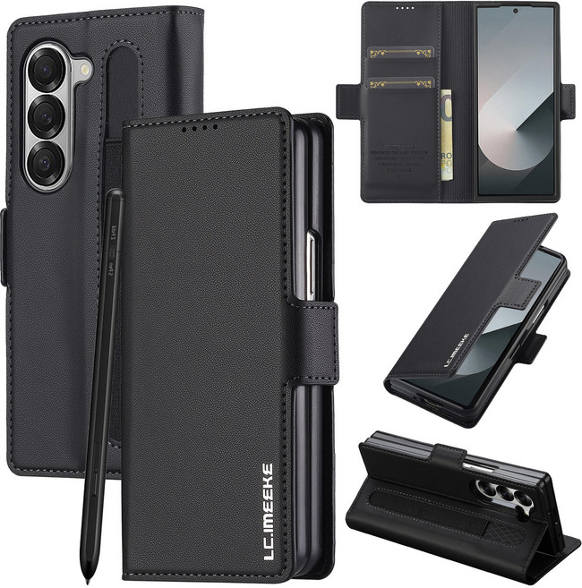 YINUO갤럭시 Z폴드케이스 가죽 플립 커버 카드 수납 다이어리 LY-029YYM