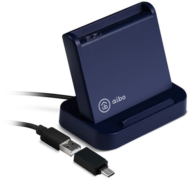 aibo SCR816 IC卡感應讀卡機 USB2.0/1.1介面 支援WIN/MAC, 墨藍, 1個, ICCARD-AB25
