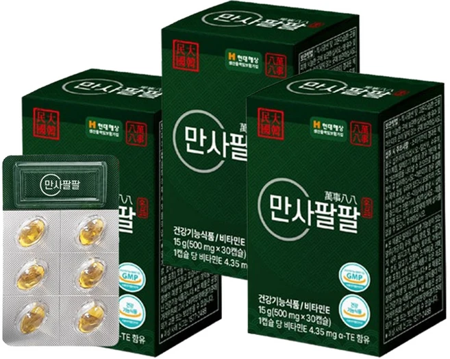 만사팔팔 송침유 98.376% 솔잎 기름 비타민E 솔잎추출물 농축액 엑기스, 3박스, 30회분 - 쿠팡