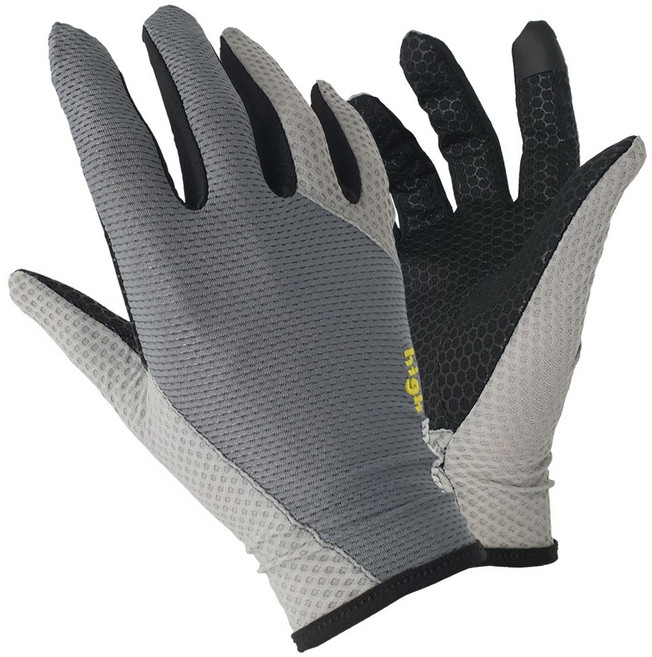 여름 등산장갑 매쉬소재 남자 여자 스마트폰 터치장갑, 그레이