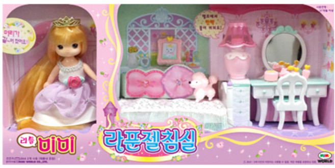 (선물완구) 미미월드 리틀미미 라푼젤침실, 1개