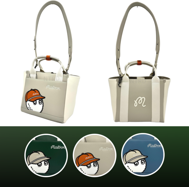 말본 골프 가방 시그니처 토트백, 1개, 02.베이지