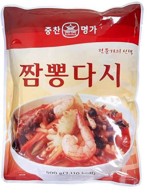 Sajapyo Jjamppong 수프 베이스 한국 매운 해산물 국물 파우더 스튜 다양한 요리 다용도 우마미 시즈닝 야채와 해산물이 들어간 중국식 국수 사자표 265008, 500g, 1