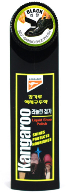 서진 캉가루 액체 구두약 관리 광택 왁스 스틱형 검정(블랙), 1개