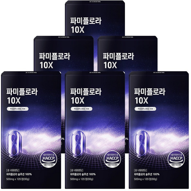 파미플로라 10X, 6개, 120정