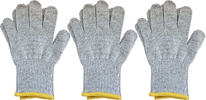 작업용 보호장갑 절단 손베임 위험 완화 HPPE 작업 장갑, 3개