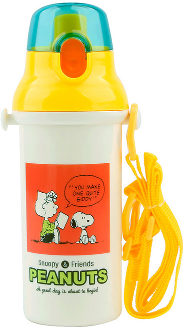 스케이터 스누피 투톤 컬러 원터치 물통 480ML, 1개, 혼합