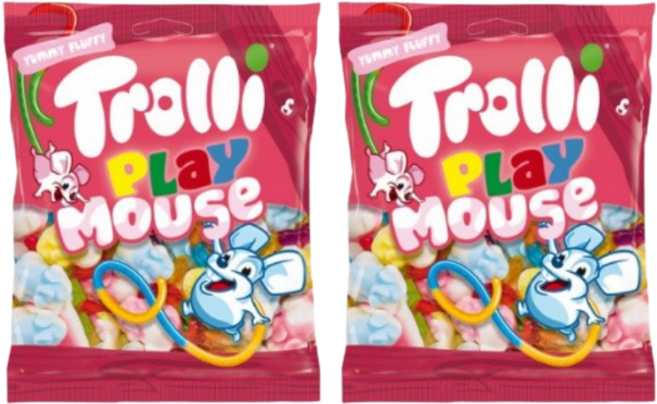 트롤리 플레이마우스 젤리, 2개, 100g