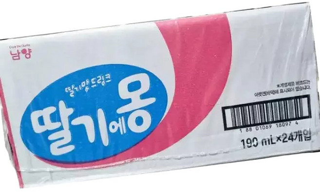 남양유업 딸기에몽 180ml 24개 음료 업소용