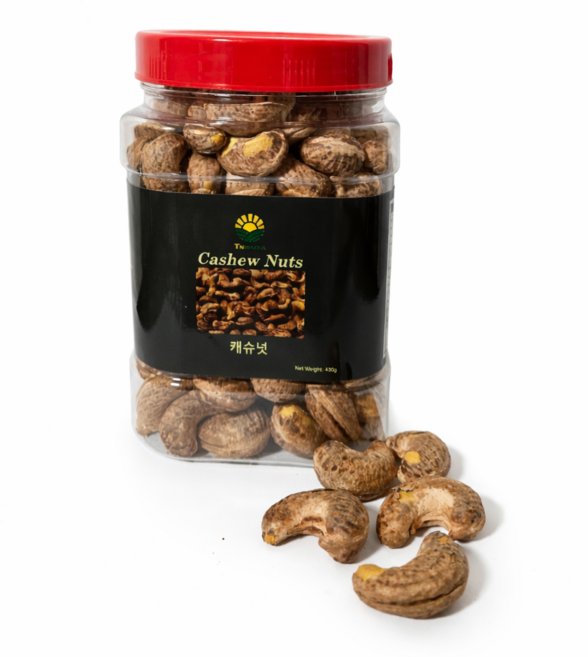 알이 큰 고소한 구운 껍질 캐슈넛(25년 12월 생산), 1개, 430g