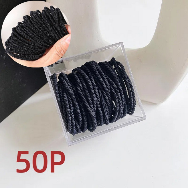 Equator 여성용 대용량 무매듭 데일리 심플 꼬임 헤어끈