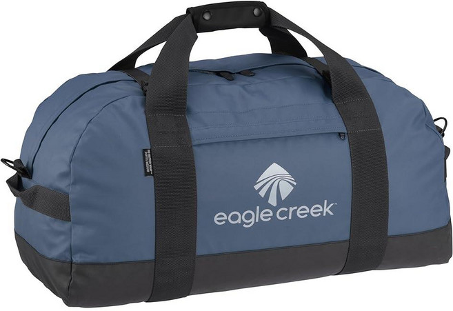 Eagle Creek No Matter What 여행용 더플 백 - 내구성 및 방수 탈착식 어깨끈 압축 스트랩 보관 파우치 포함 슬레이트 블루 어떤 더플백 이글크릭 26